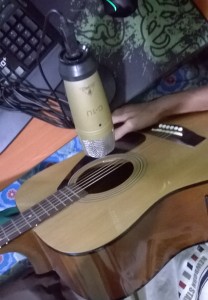 gitar yamaha fx310 dan microphone behringer c-1u